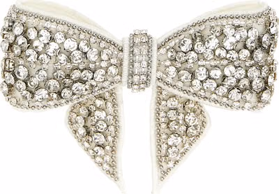 White Polyester Hair Clip