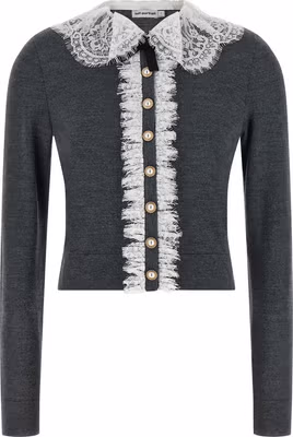 Gray Wool Cardigan