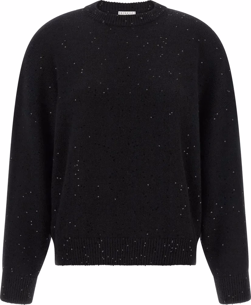 Brunello Cucinelli Black Cashmere Cardigan