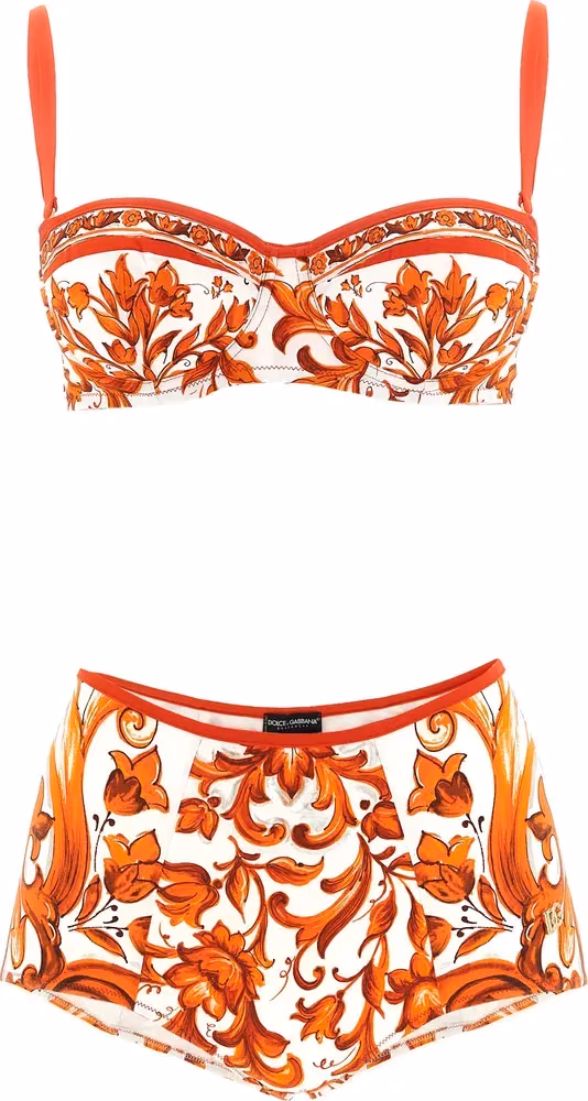 Dolce & Gabbana Orange Polyamide Bikini