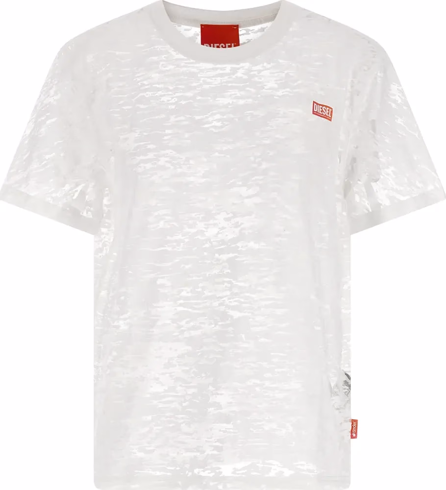 Diesel White Cotton T-Shirt