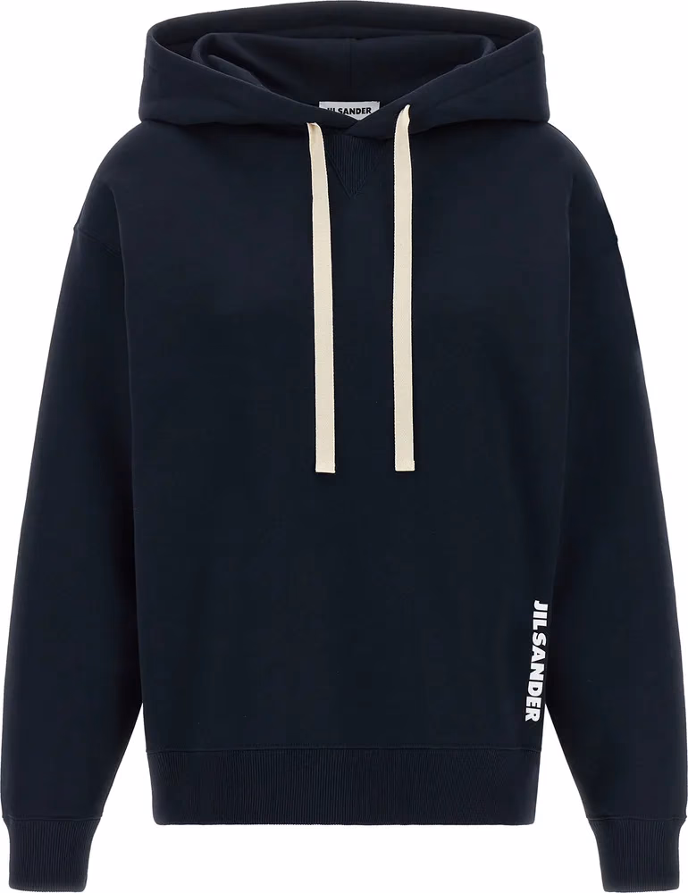 Jil Sander Blue Cotton Sweatshirt