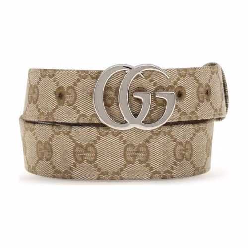 Gucci Beige Fabric Regular Belt