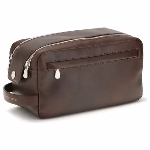 Brunello Cucinelli Brown Calf Leather Bos Taurus Wallet
