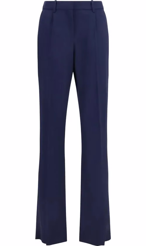 Balenciaga Blue Wool Oves Aries Pants