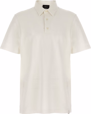 White Cotton Polo Shirt