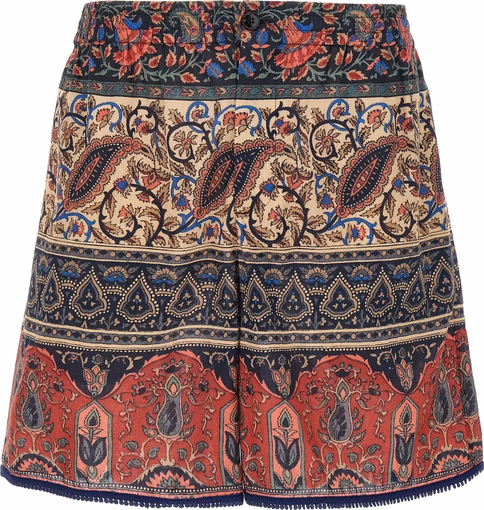 Valentino Garavani Multicolor Cotton Bermuda Shorts
