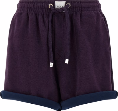 Purple Cotton Bermuda Shorts
