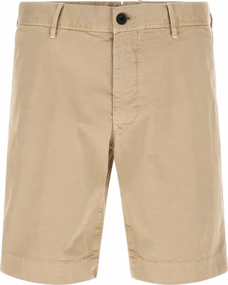 Beige Cotton Bermuda Shorts