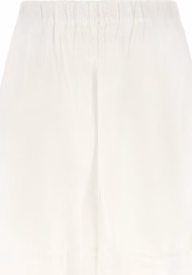 White Cotton Bermuda Shorts