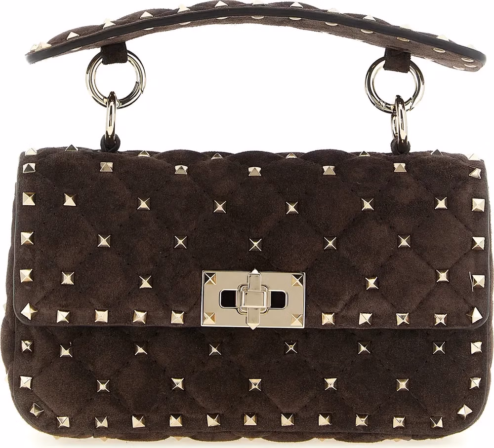 Valentino Garavani Brown Calfskin Shoulder Bag