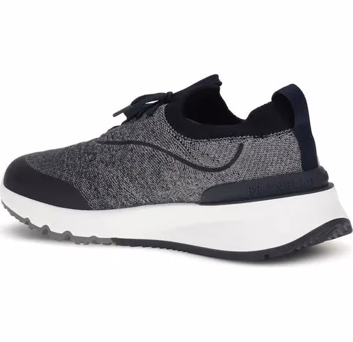 Brunello Cucinelli Gray Cotton Athletic Sneakers