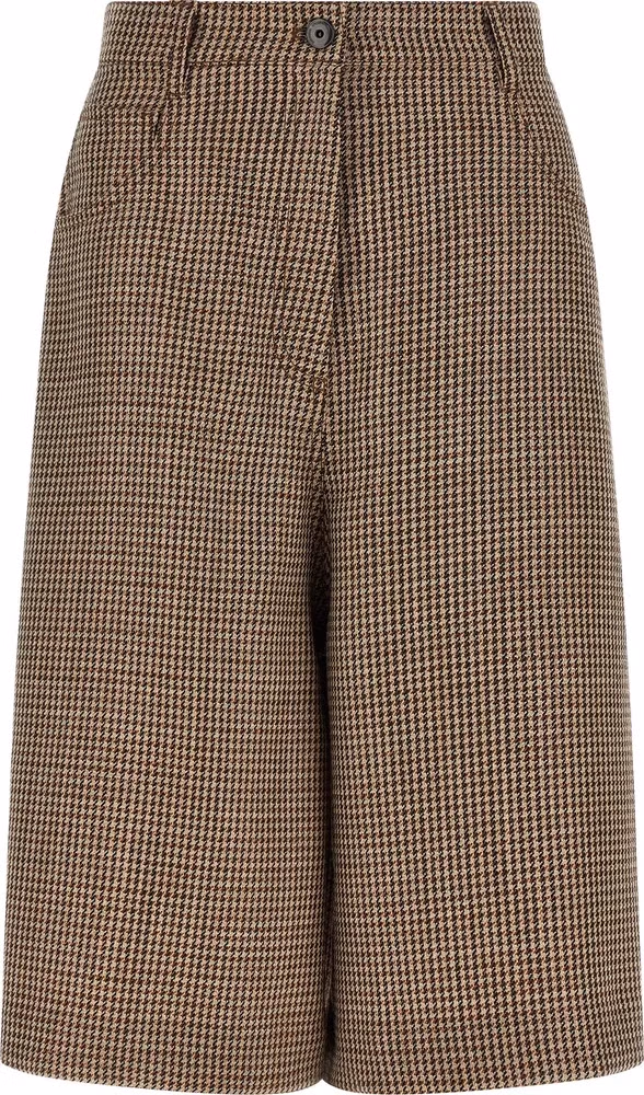 Brunello Cucinelli Brown Virgin Wool Bermuda Shorts