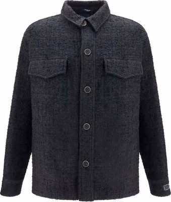 Black Cotton Shell Jacket