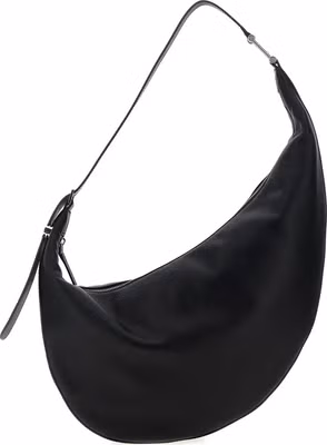 Black Calfskin Shoulder Bag