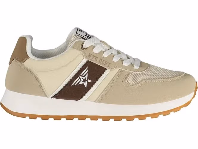 Avirex Beige Polyester Mens Sneaker