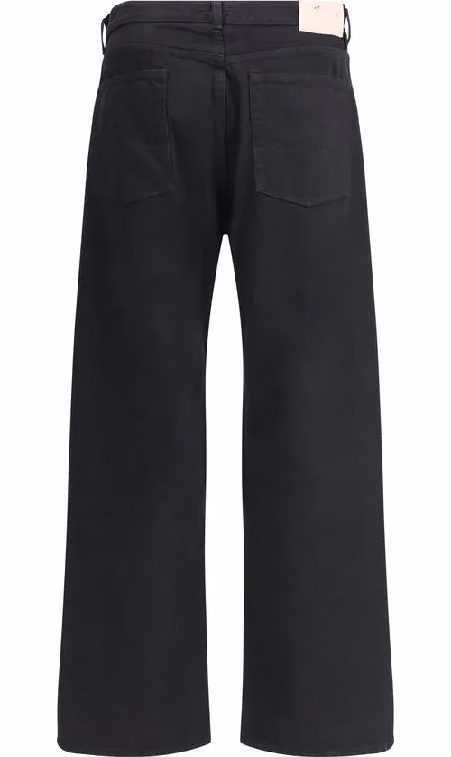 Our Legacy Black Cotton Relaxed Fit Jeans