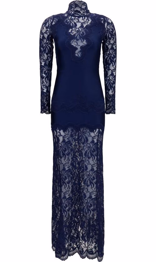 Rabanne Blue Polyamide Long Dress