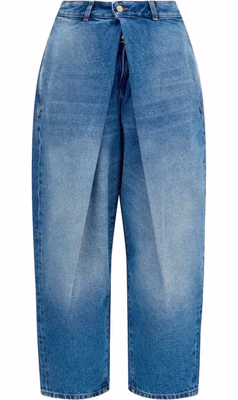 Blue Cotton Relaxed Fit Jeans