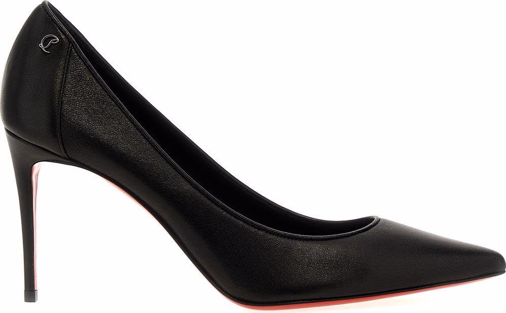 Christian Louboutin Black Napa Leather / Calf Bos Taurus High Heel Pumps