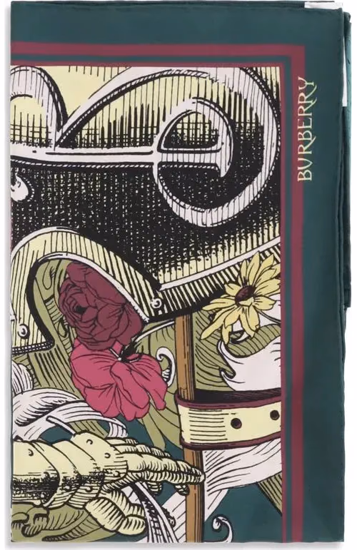Burberry Bicolor Silk Scarf