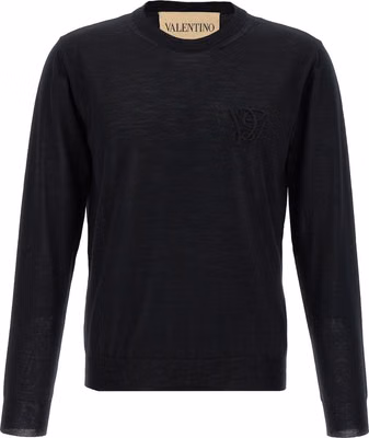 Black Virgin Wool Cardigan