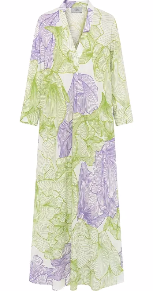 Malo Green Cotton Women Dress