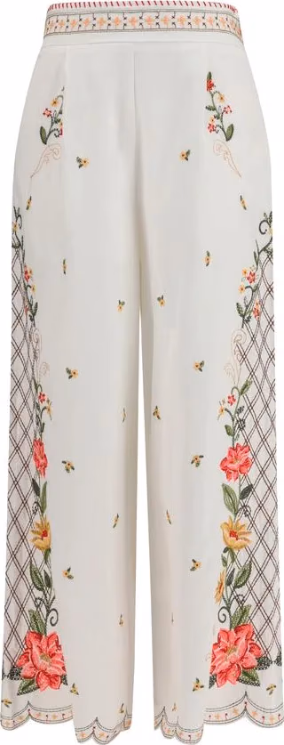 FARM RIO Multicolor Linen Casual Pants