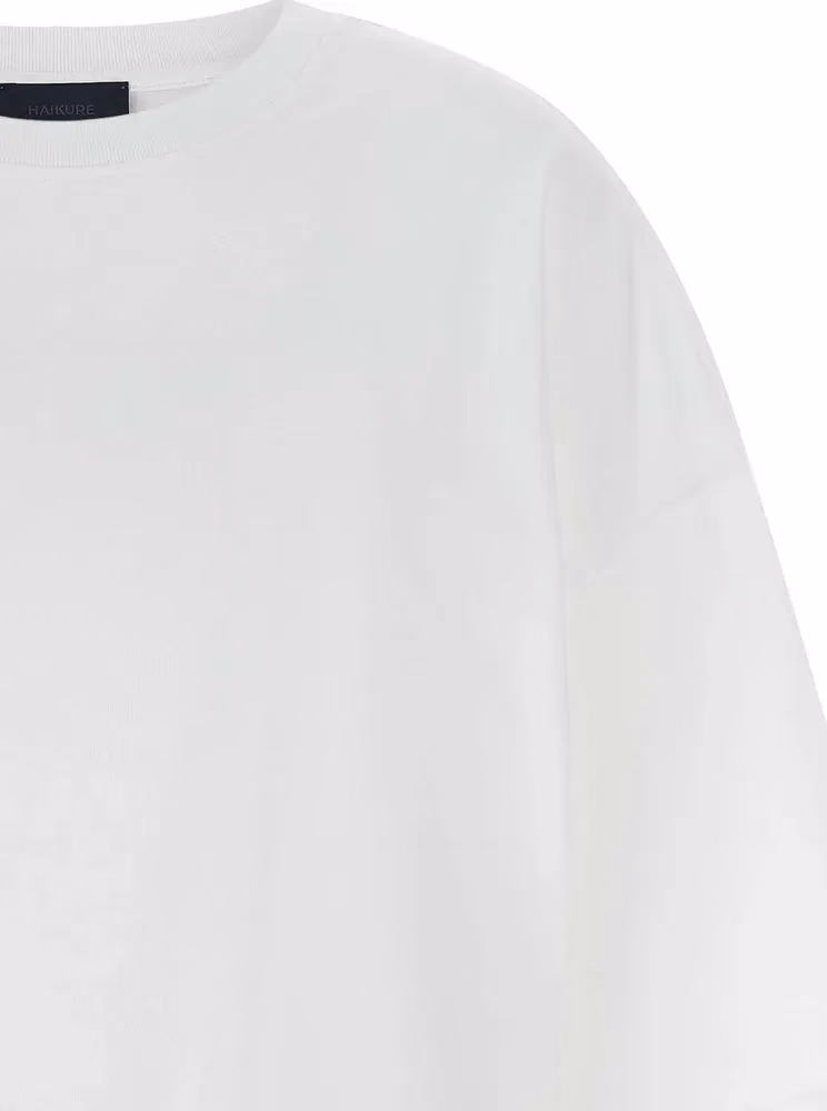 Haikure White Cotton T-Shirt