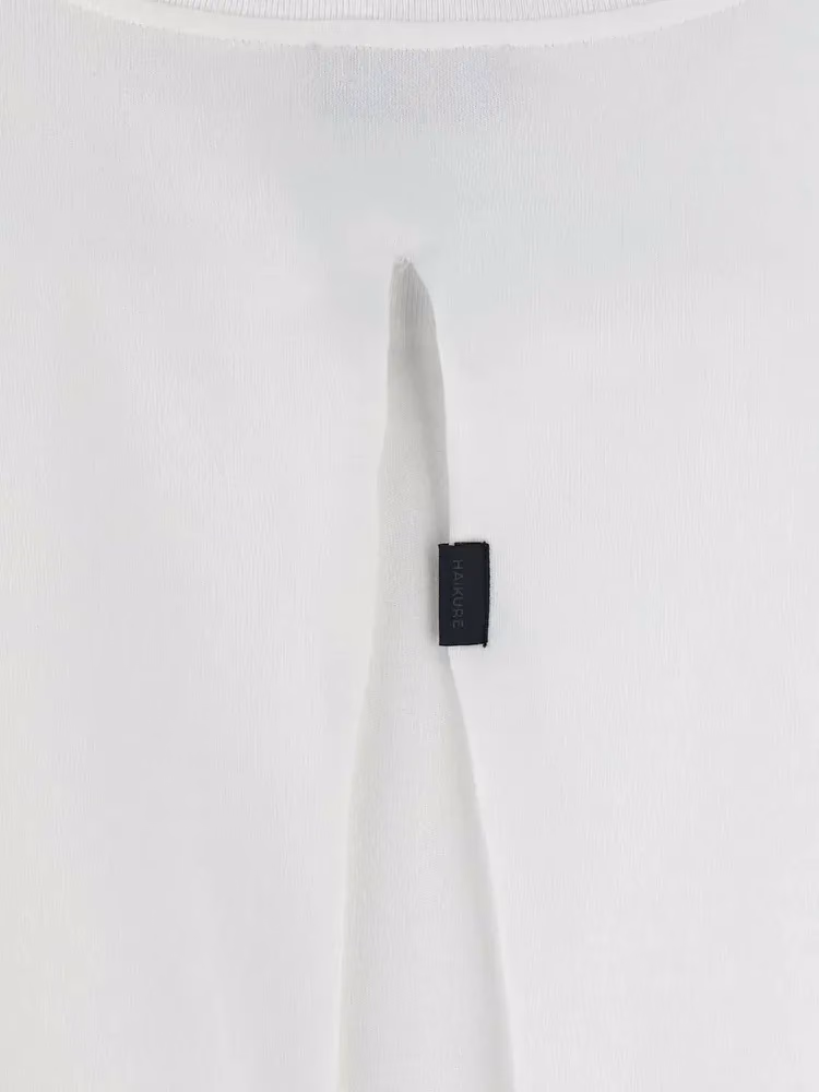 Haikure White Cotton T-Shirt