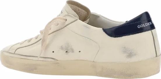 Golden Goose White Goatskin Low Top Sneakers