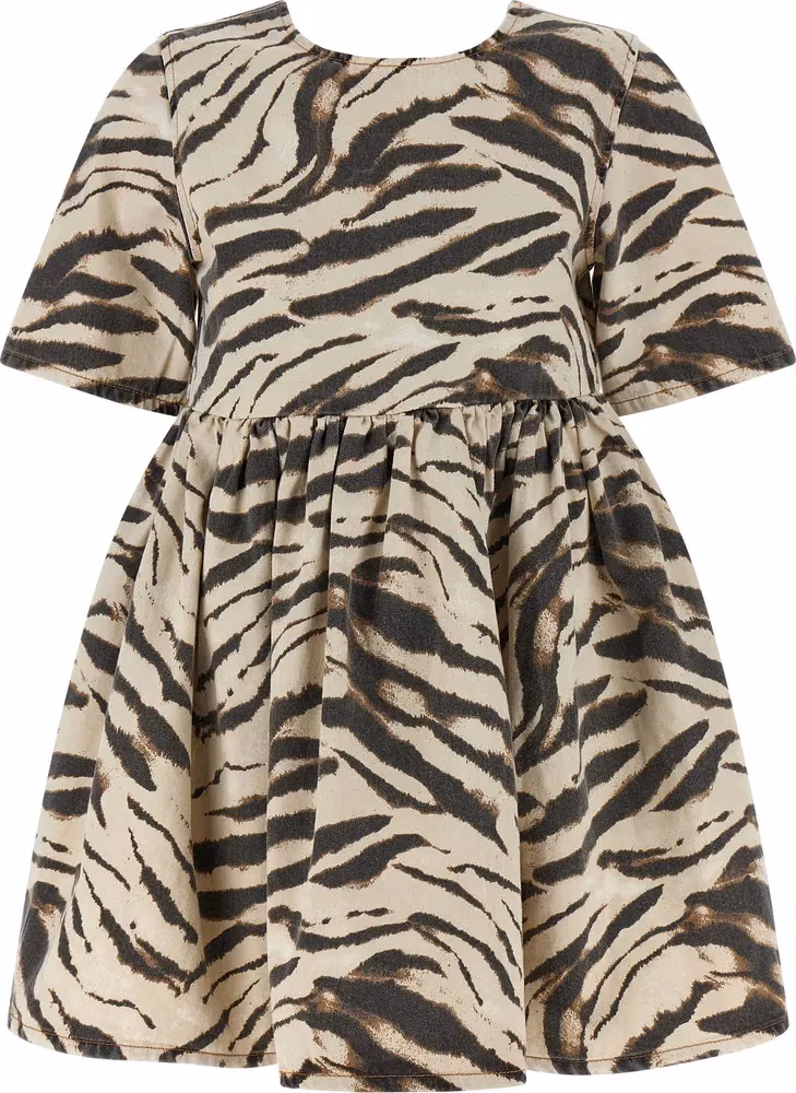 Ganni Multicolor Organic Cotton Short Dress