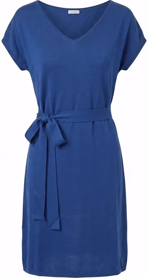 Malo Blue Silk Women Dress