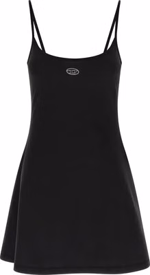 Black Cotton Short Dress