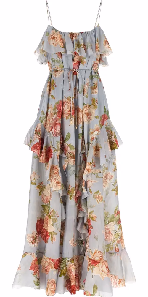 Zimmermann Multicolor Silk Long Dress