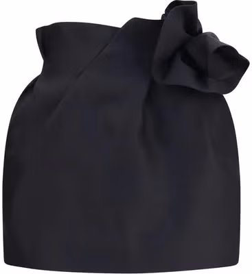 Black Wool Oves Aries Mini Skirt
