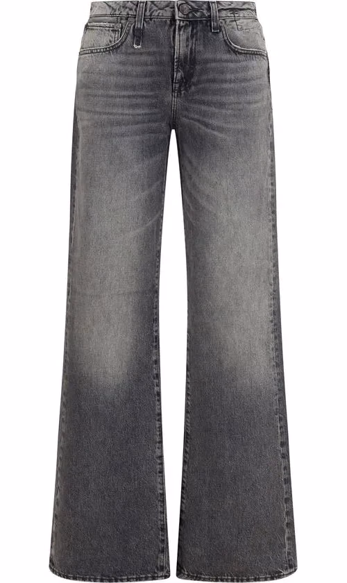 R13 Gray Cotton Straight-Leg Jeans