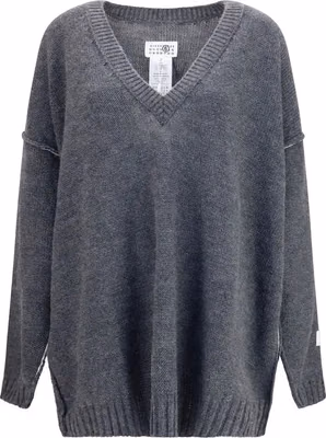 Gray Marabou Sweatshirt