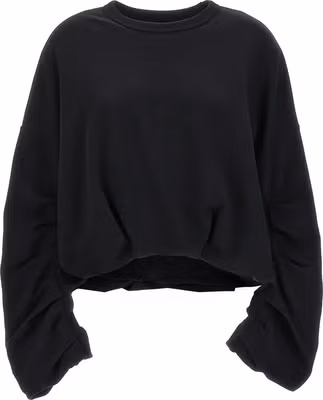 Black Cotton Sweatshirt