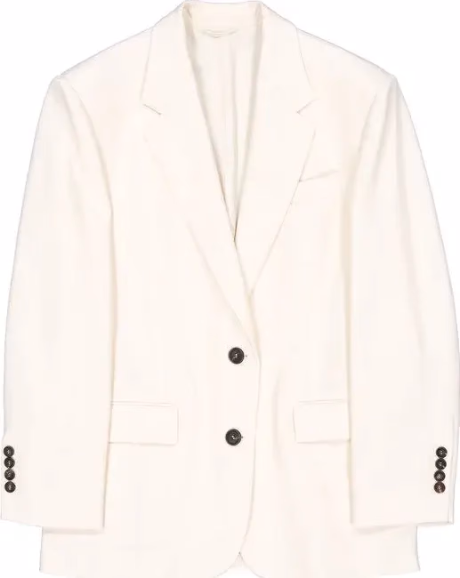 Brunello Cucinelli White Viscose Blazer