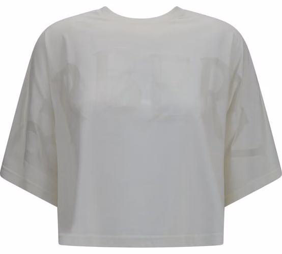 Burberry White Cotton T-Shirt