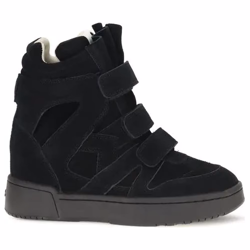 Isabel Marant Black Calf Leather Bos Taurus Sneakers
