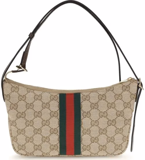 Gucci Beige Polyester Shoulder Bag