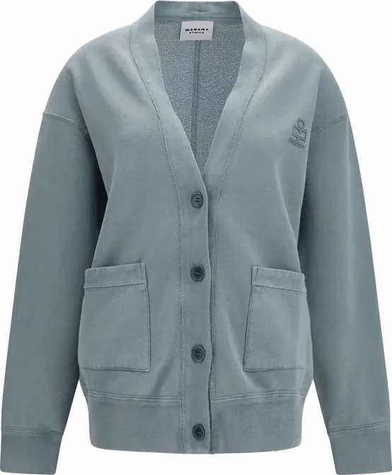 Isabel Marant Étoile Gray Cotton Cardigan