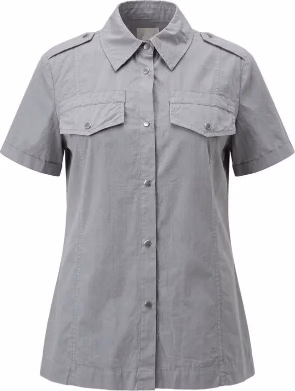 Mr&Mrs Italy Grey Cotton Women Shirt
