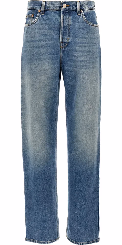 Gucci Blue Cotton Boyfriend Jeans