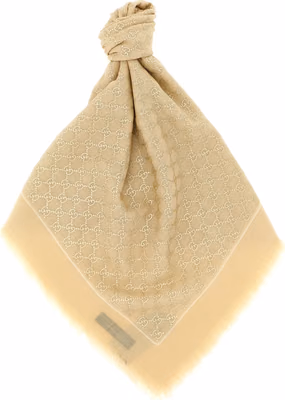 Beige Wool Scarf