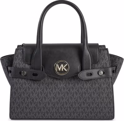 Black Pvc Satchel Bag