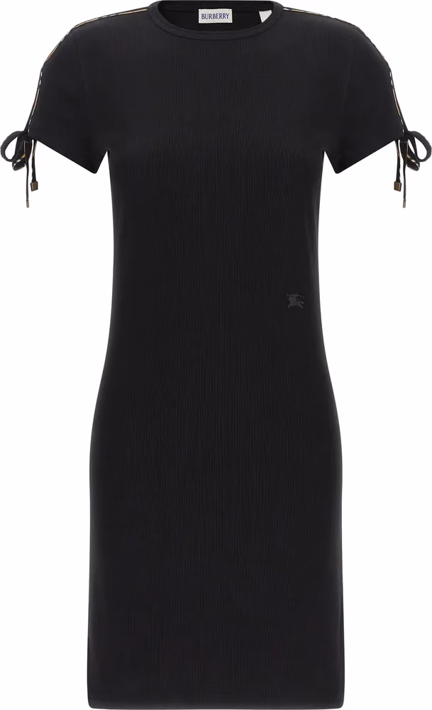Burberry Black Cotton Short Dress