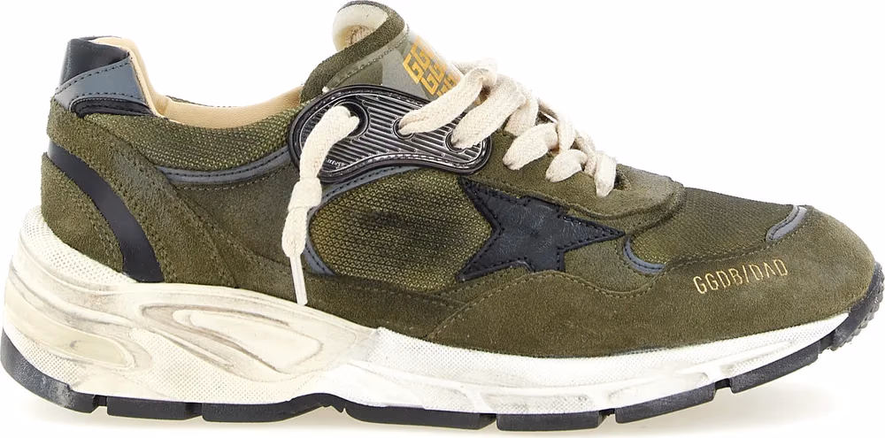 Golden Goose Bicolor Leather Athletic Sneakers